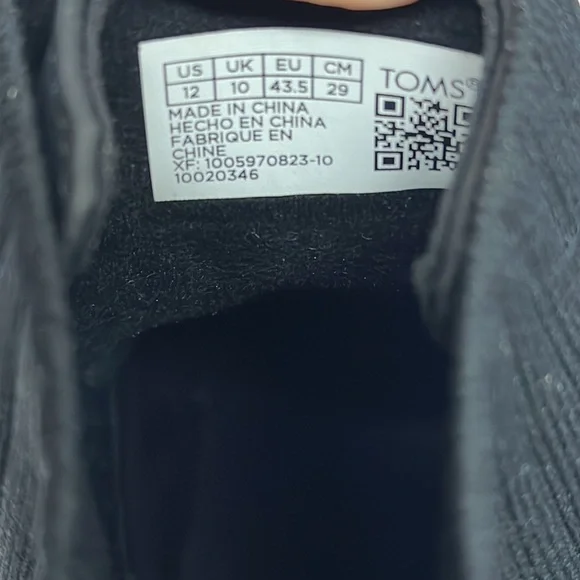 Tom's NEW Ionie Lace-Up Lug Sole Combat Boots Booties Zipper Black Size 12 - Picture 12 of 12